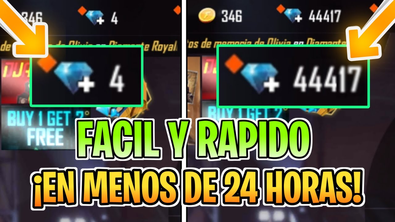 como obtener diamantes en free fire sin gastar dinero